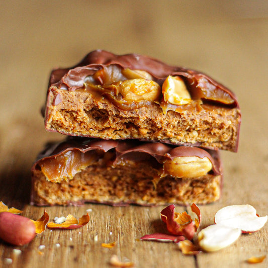Goûter chocolat au lait, cacahuète & caramel