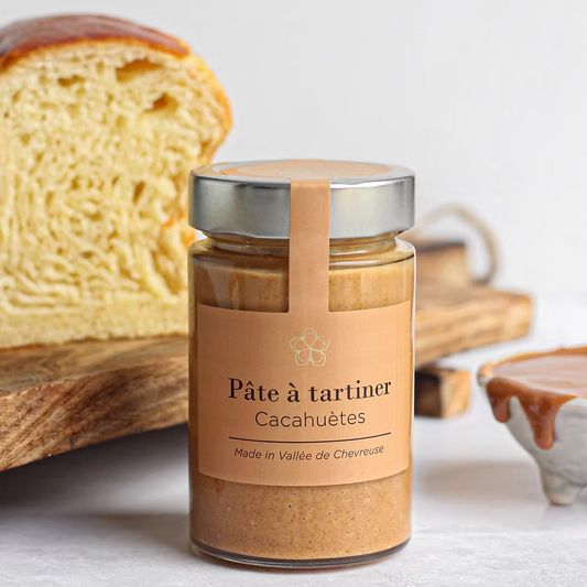 Pâte à tartiner cacahuète réalisée dans l'Atelier de Cernay-la-Ville - Le Jardin Sucré