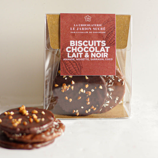 Biscuit streusel enrobé de chocolat - Le Jardin Sucré