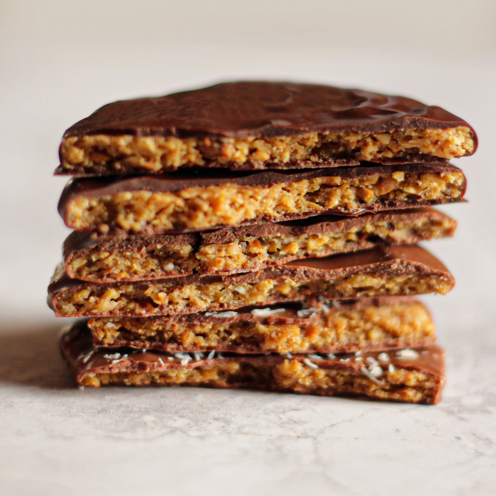 Biscuit streusel enrobé de chocolat - Le Jardin Sucré