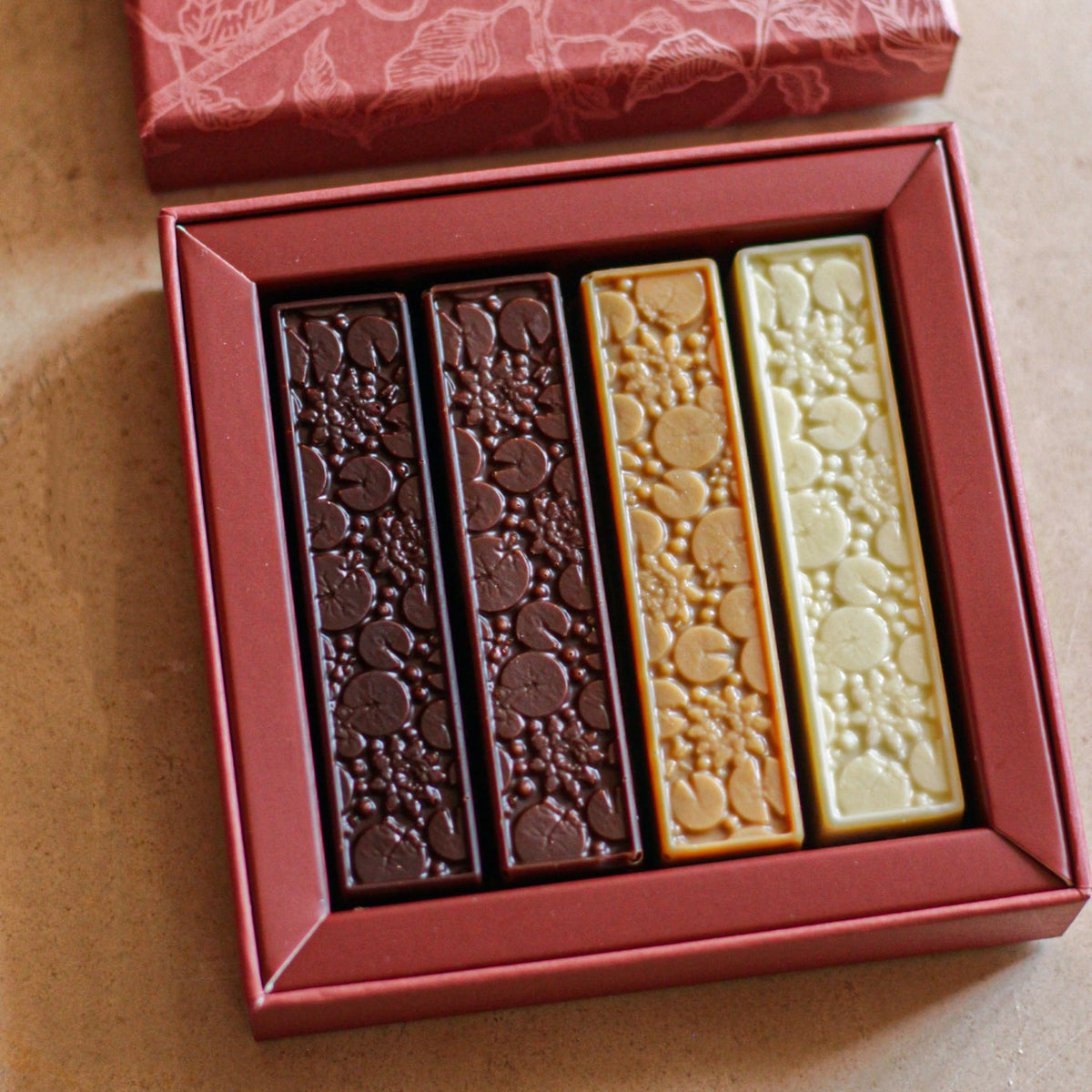 Coffret 4 Barres Praliné