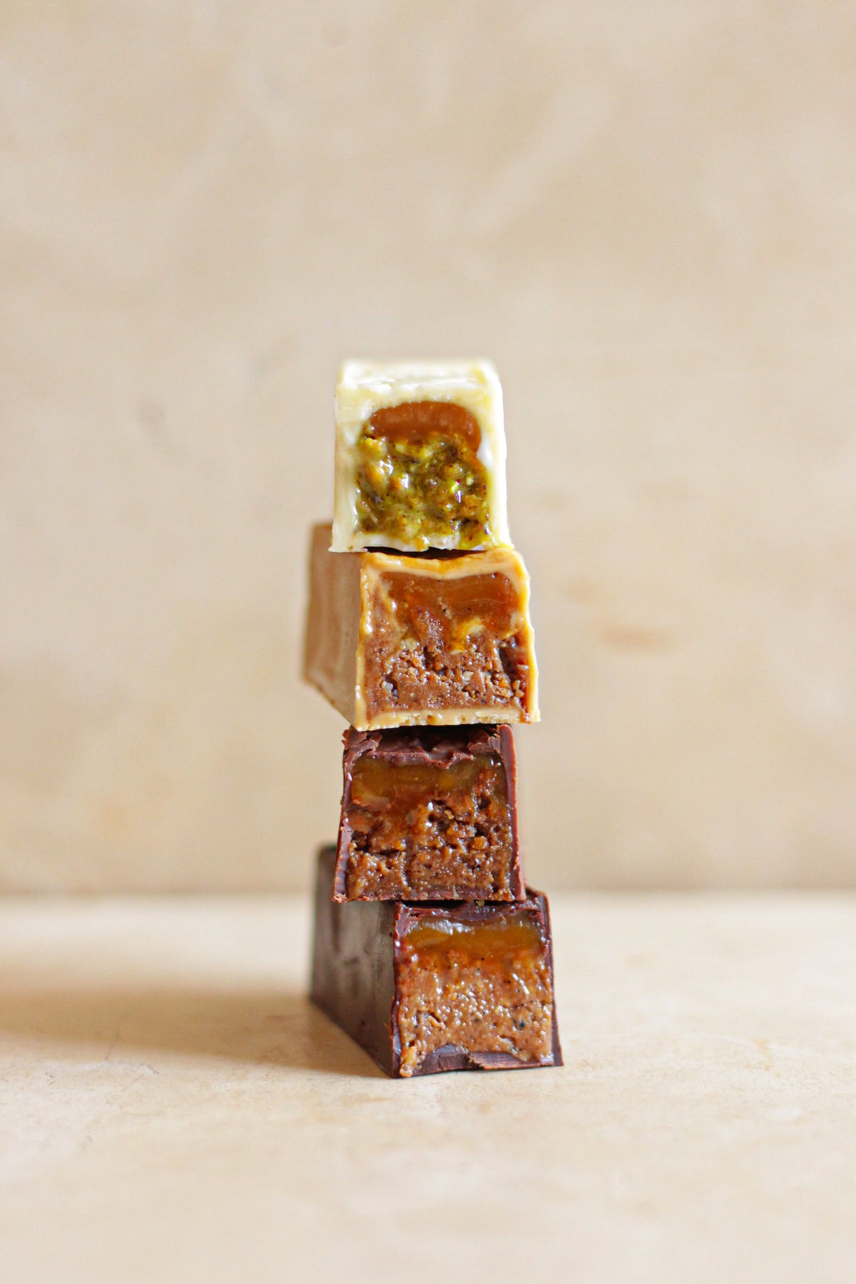 Coffret 4 Barres Praliné