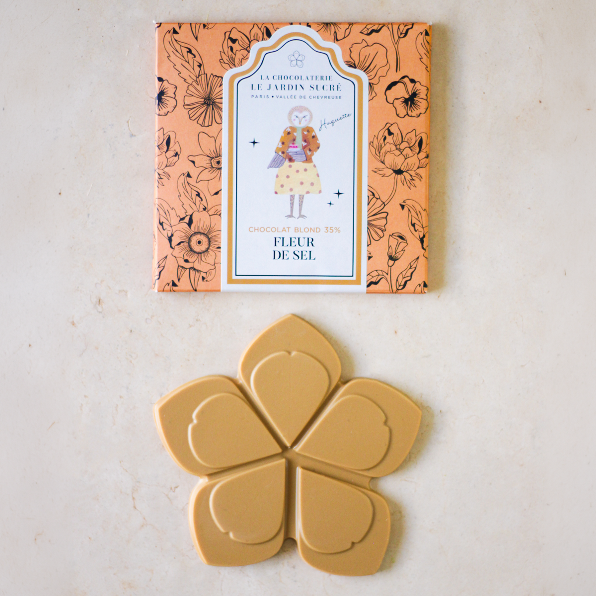 Tablette Chocolat Blond 35% & Fleur de Sel